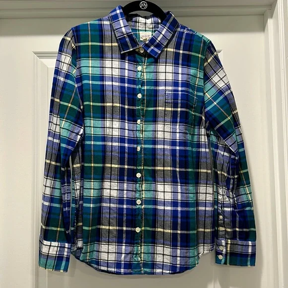 J Crew plaid button down shirt - Picture 1 of 5
